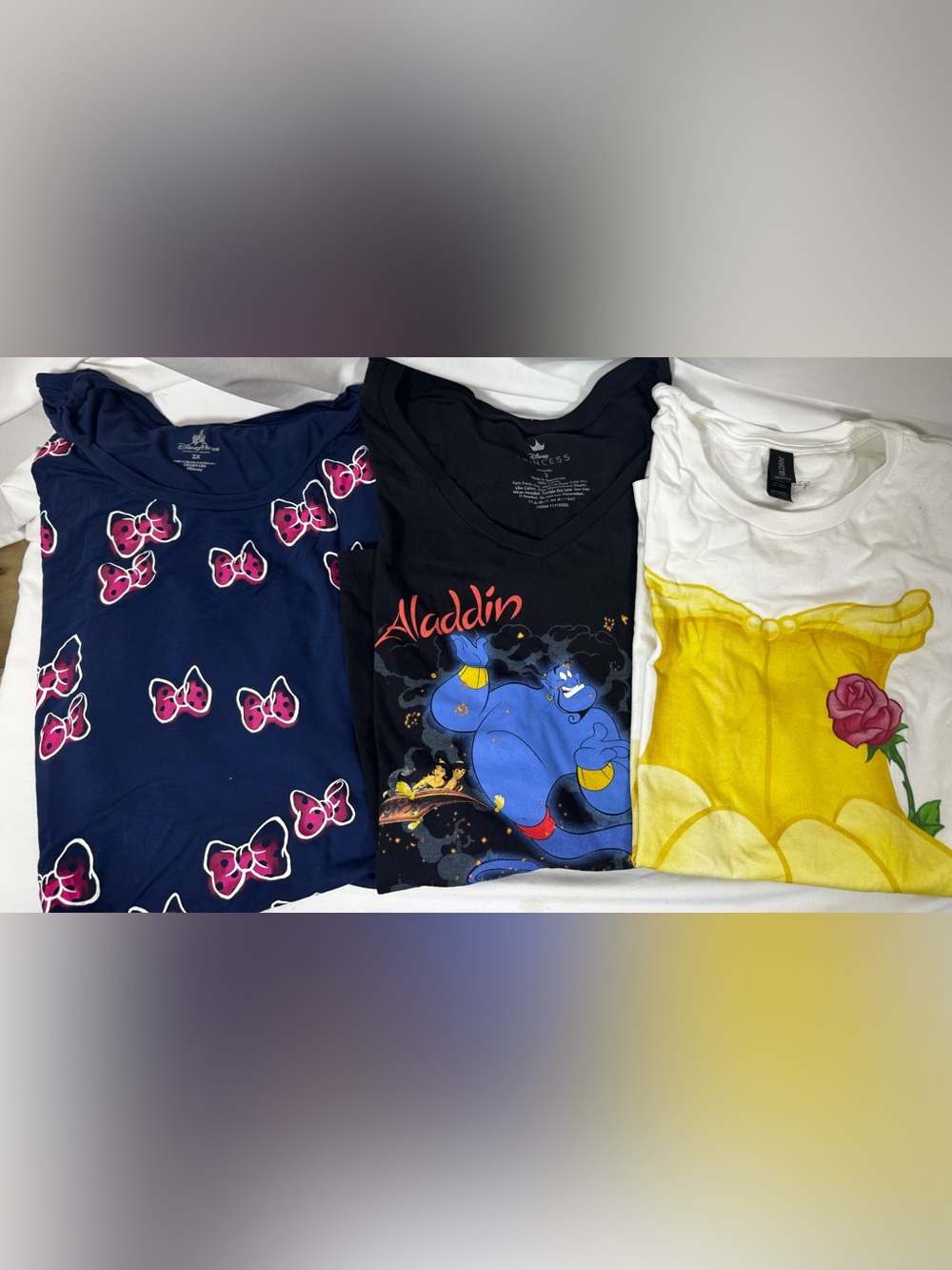 Set of 3 Disney Parks/Box Lunch short sleeve Disney tees sizes 1 3X and 2 2X